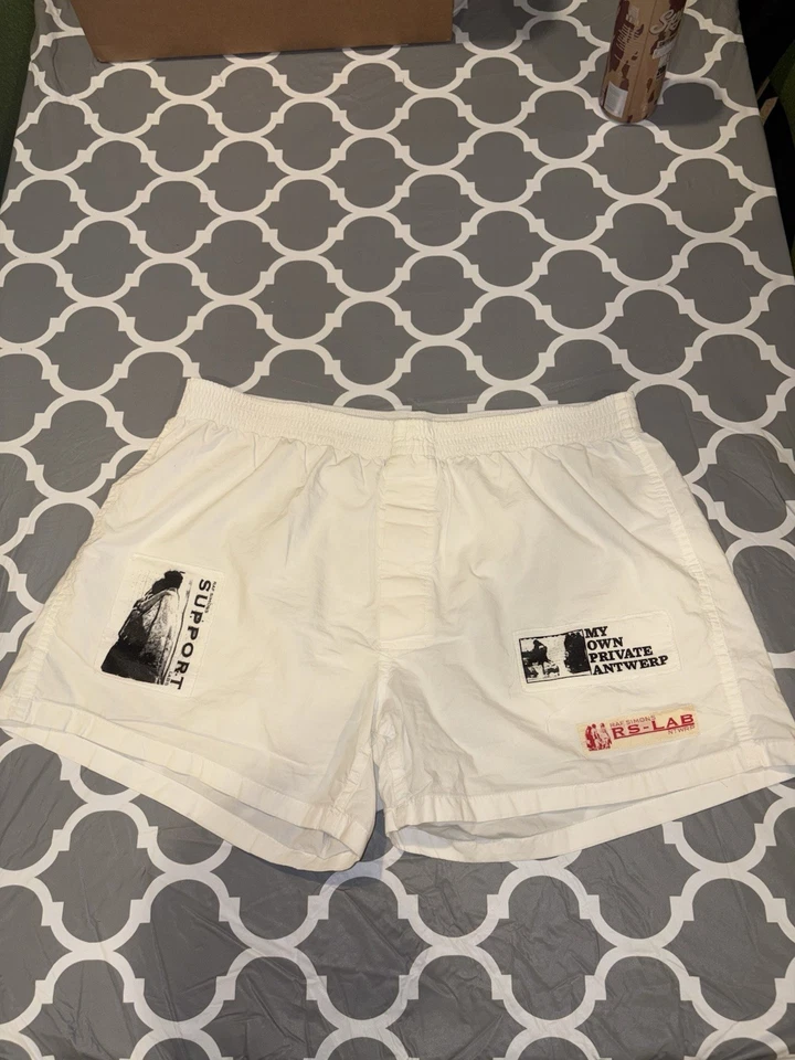 RAF Simons SS20 Boxer Shorts con Parches Foto 4 de 4