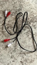 RCA audio cable, red/white, male to male, tested