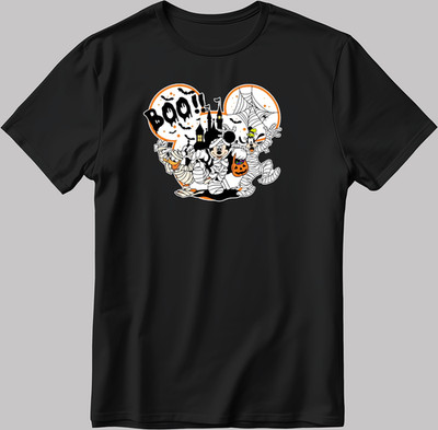Halloween Mickey Mouse Boo S. Sleeve Men's / Women's T Shirt V07