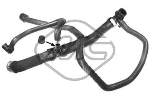 KüHlerschlauch Unten FüR Citroen C5 I C6 Peugeot 407 6C 6D 6E 2001->>-image