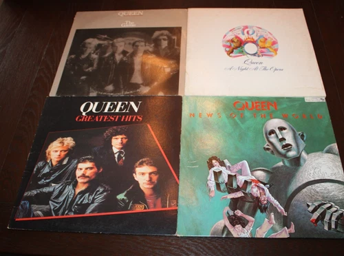 Lot of 4 Queen Vinyl Records - Classic Rock Hard Rock Progressive Rock
