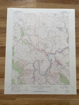 Moab Quadrangle Utah 1959 Topo Map USGS 15 Minute Topographic 1/62500