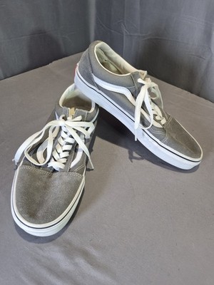 VANS Old Skool Gray Canvas Low Top Skate Shoes Size 10 Mens Size 11.5 Womens