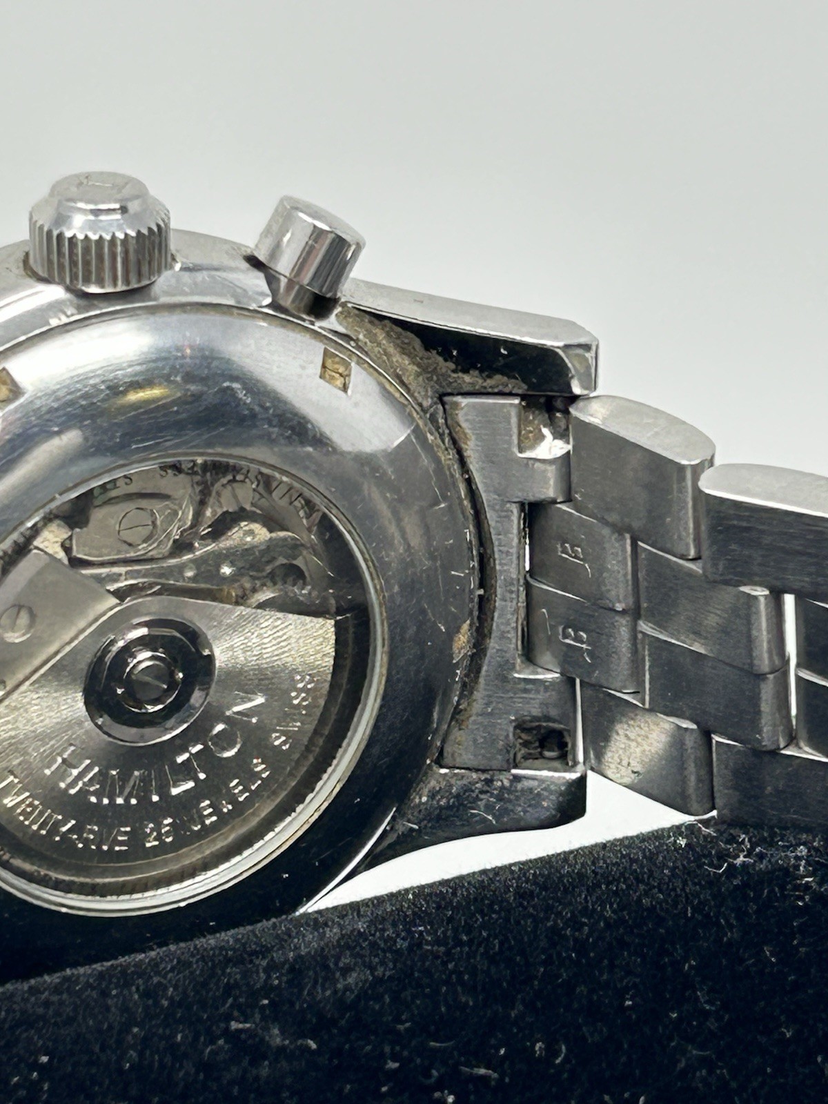 38mm Hamilton Automatic Day-Date Chronograph 25 J… - image 9