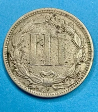 1868 Three Cent Nickel | Circulated U.S. Coin