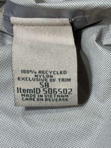 L.L. Bean Kids' Trail Model Rain Jacket Yellow And Gray Size 8 - Picture 3 of 7