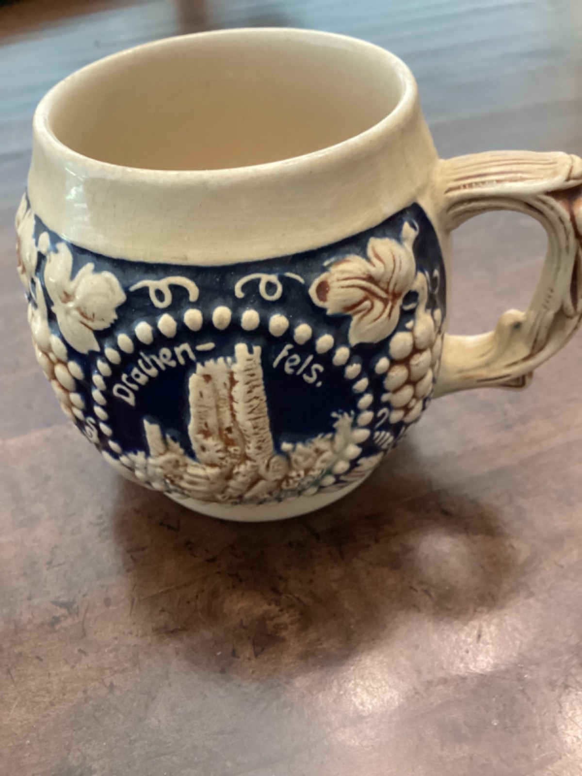 (6)Gerz German Castle Stoneware Cups Mugs 1940's Collectable 3030 Mug