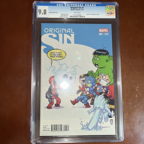 Original Sin 1 CGC 9.8 7/14 Young Variant, Death of the Watcher White Pgs{CGCB4}