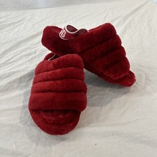 UGG Australia Fluff Yeah Slide Sandals for Women, Size US 7, Red