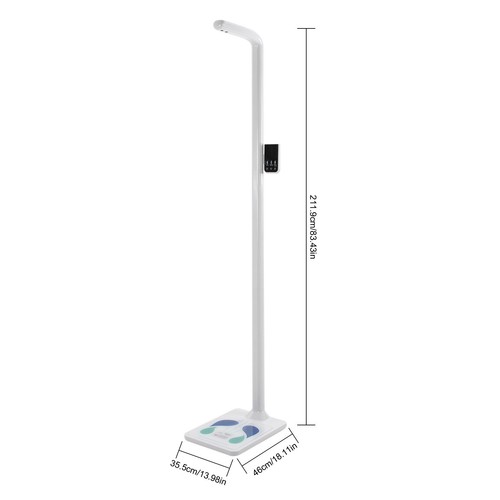 Ultrasonic Electronic Height And Body Weight Scale Max 220kg For Health Care - Picture 2 of 24