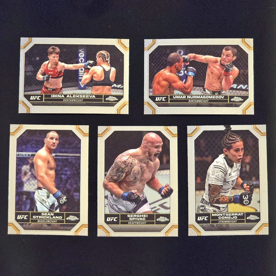 2024 Topps Chrome UFC Complete-Your-Set Pick a Card #36-189, with FFT-19 & AKA-3 - Image 4 of 4