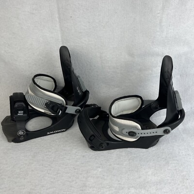 Salomon SP1 Snowboard Bindings Size M/L Black | eBay Salomon SP1 Snowboard Bindings Size M/L Black | eBay