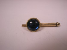 SINGLES 1 5/16" Blue Round Vintage SWANK Formal Tux Prom Groom Shirt Stud m01