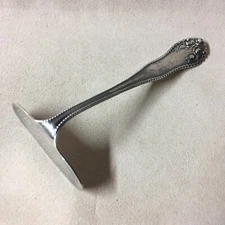 Antique R H Gulvin Sterling Silver Baby Food Pusher Monogrammed