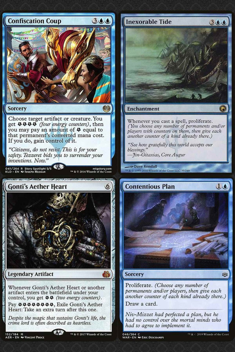 best energy mtg cards ENERGY and PROLIFERATE Commander Deck EDH Magic MTG Ready-to-Play ATRAXA 5  Color
