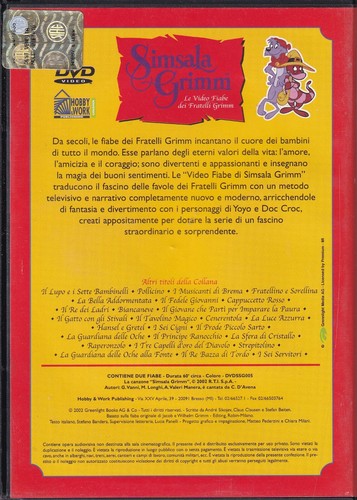SIMSALA GRIMM BIANCANEVE - IL GIOVANE CHE PARTI PER IMPARARE LA PAURA DVD M09828 - Foto 2 di 3