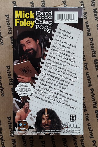 WWF / WWE MICK FOLEY: HARD KNOCKS CHEAP POPS vhs COLISEUM VIDEO wrestling video - Picture 2 of 2