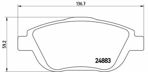 DISCHI E PASTIGLIE FRENO ANTERIORI CITROEN C3 II - Picasso HDi DISCHI 283mm - Foto 3 di 4