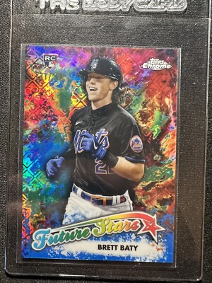 2023 Topps Chrome Logofractor Future Stars BLUE /150 #FS-13 Brett Baty (RC)