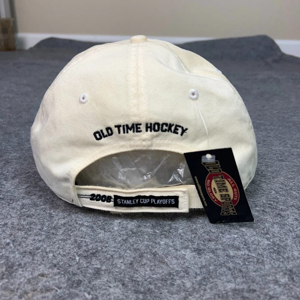Minnesota Wild Mens Hat Strap Back Beige Playoffs 2008 Cap Hockey NHL Sports ^ - Image 4 of 4