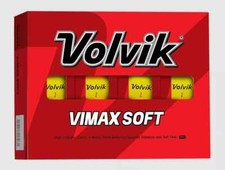 Volvik Vimax Soft High Visibility Yellow Matte Finish One Dozen Golf Balls NIB