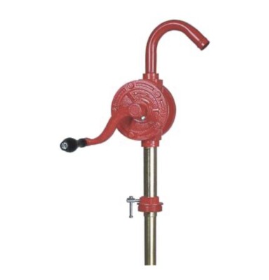 GROZ Dual Direction Rotary Barrel Pump w/1'' Inlet and Rigid 3 pc. Suction Tube