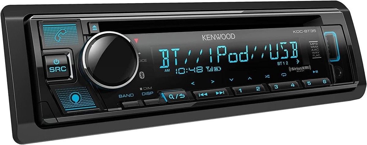KENWOOD KDC-BT35 CD Car Stereo w/ Bluetooth, USB , Alexa, + SIRIUS