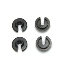 ST Racing CNC Machined Alum Shock Spring Retainers Black (4) Wraith/Yeti/EXO