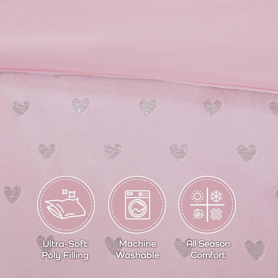 Mi Zone Rosalie Comforter Set Twin/ TXL Pink Silver - Image 4 of 4