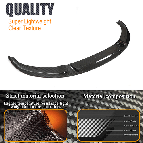 Passt für BMW 8er G14 G15 G16 Carbon Frontlippe Frontspoiler Schwert Frontansatz - Bild 8 von 12