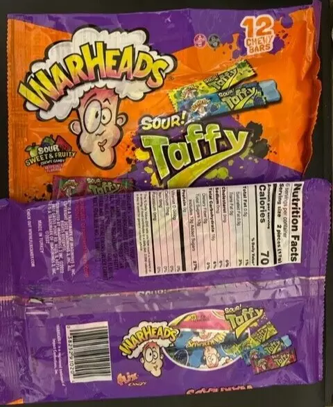 Wonka Sour Chewy Candy - 24 ea, Nutrition Information