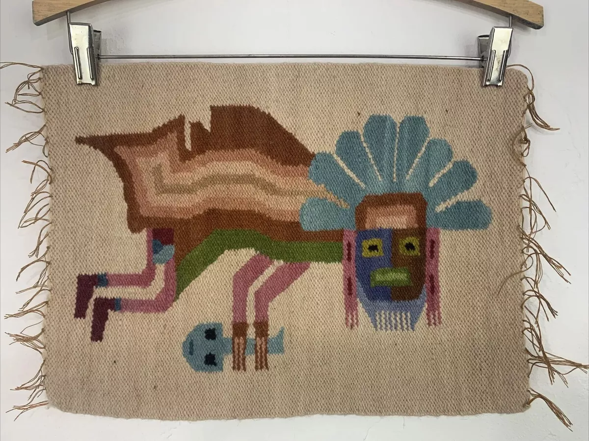 Vintage woven wall hanging new arrivals