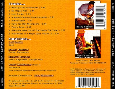 JEFF BERLIN LUMPY JAZZ NEW CD