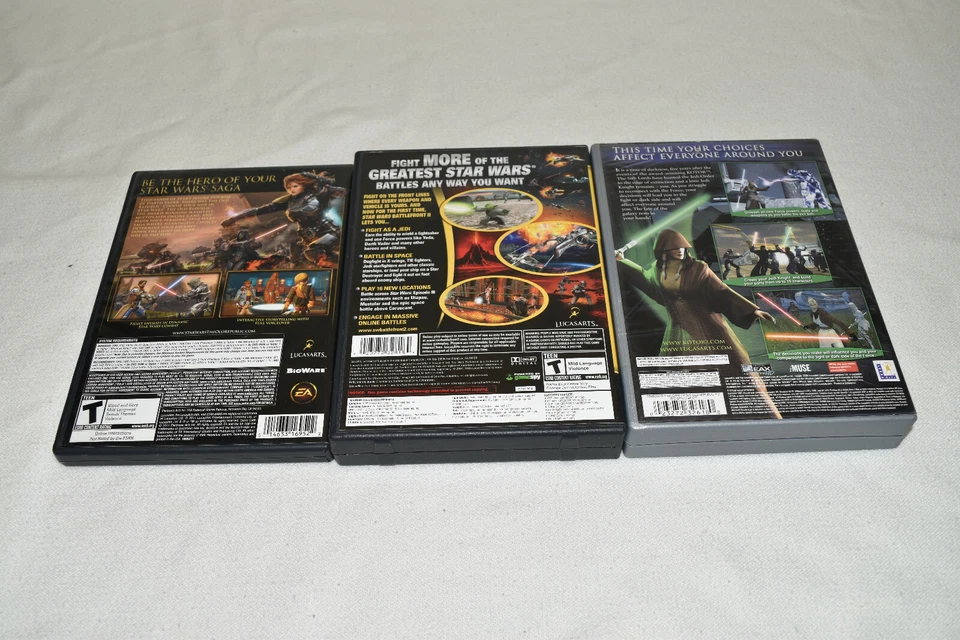 Star Wars Game Lot Battlefront + Knights of the old republic 1 + 2 w/ manuals - Image 2 of 4