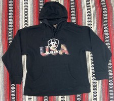 Ariat USA Adult Size L Hoodie Black Hooded Sweatshirt Front Pocket Pull Over