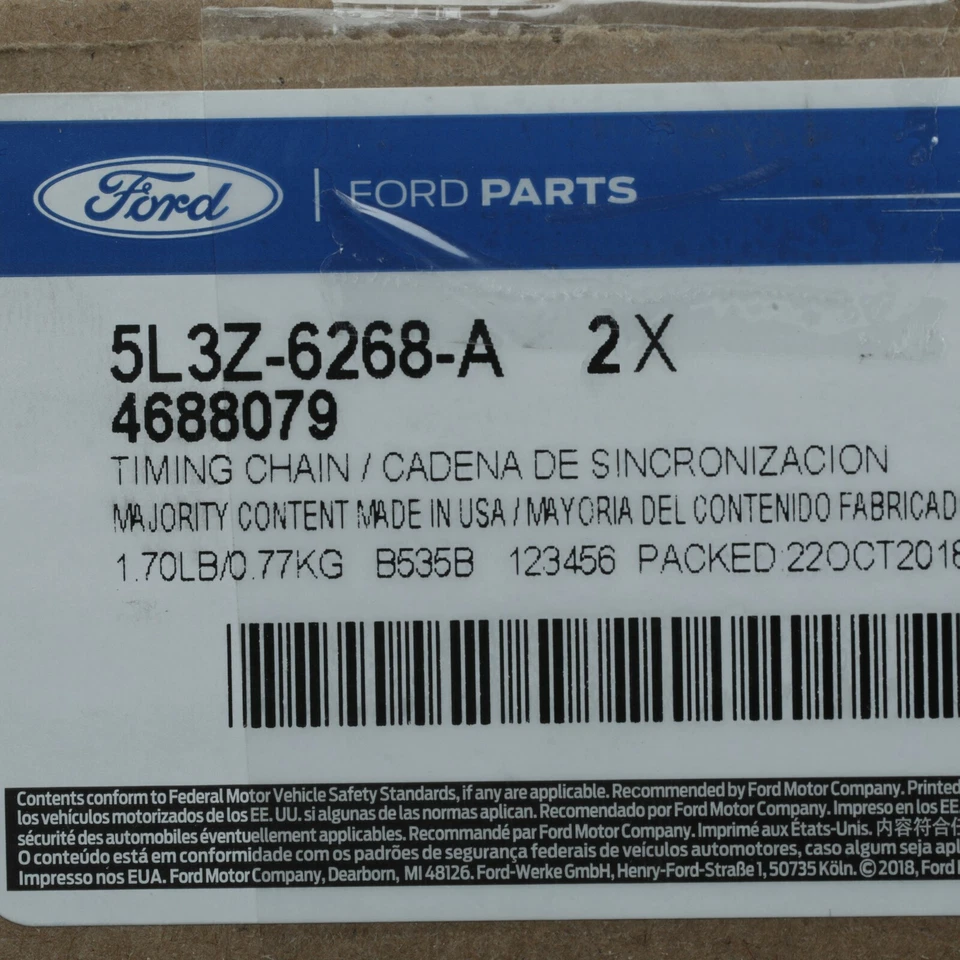 Correntes de correia dentada para motor Ford E150 E250 E350 Econoline 5.4L V8 fabricante de equipamento original 5L3Z-6268-A - Imagem 3 de 3