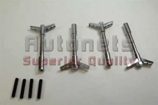 4pcs Chrome Steel 5/16"-18 x1-3/8" Stud Valve Cover Wing Nut Bolt Ford Pontiac