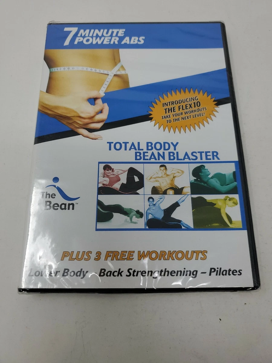 The Bean 7 Minute Power Abs Workout DVD Flex 10 Total Body Bean Blaster New