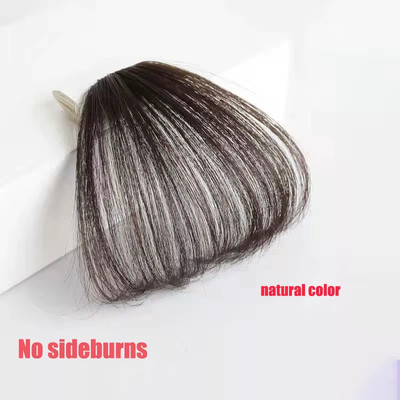 3D Remy Human Hair Air Bangs for Girl Women Forehead Reissue ONE Clip in Hair Ex