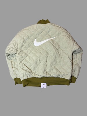 Nike Air Sportswear Reversible Varsity Bomber Jacket Women Sz M New DV7876-307