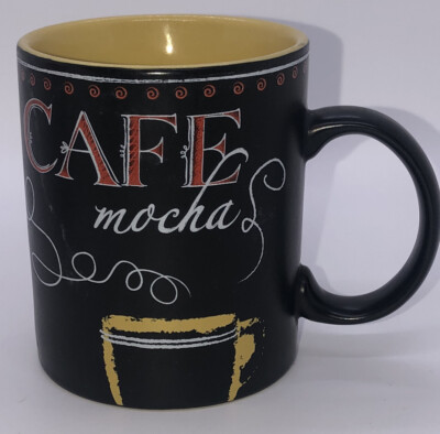 Starbucks Coffee Mug Cafe Mocha Espresso 12 oz 2007 Chalkbord Series C1B