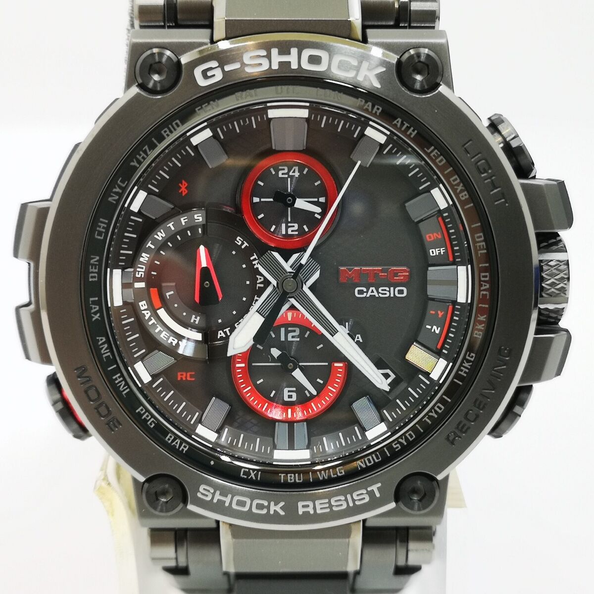 CASIO G-SHOCK MTG-B1000B-1AJF Red Black MT-G Radio Solar Men's Watch New in  Box