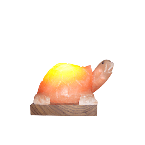 Neu Himalaya Schildkrötenform natürliche Kristall Salz Lampe USB rosa Wohnkultur Geschenk - Bild 6 von 7