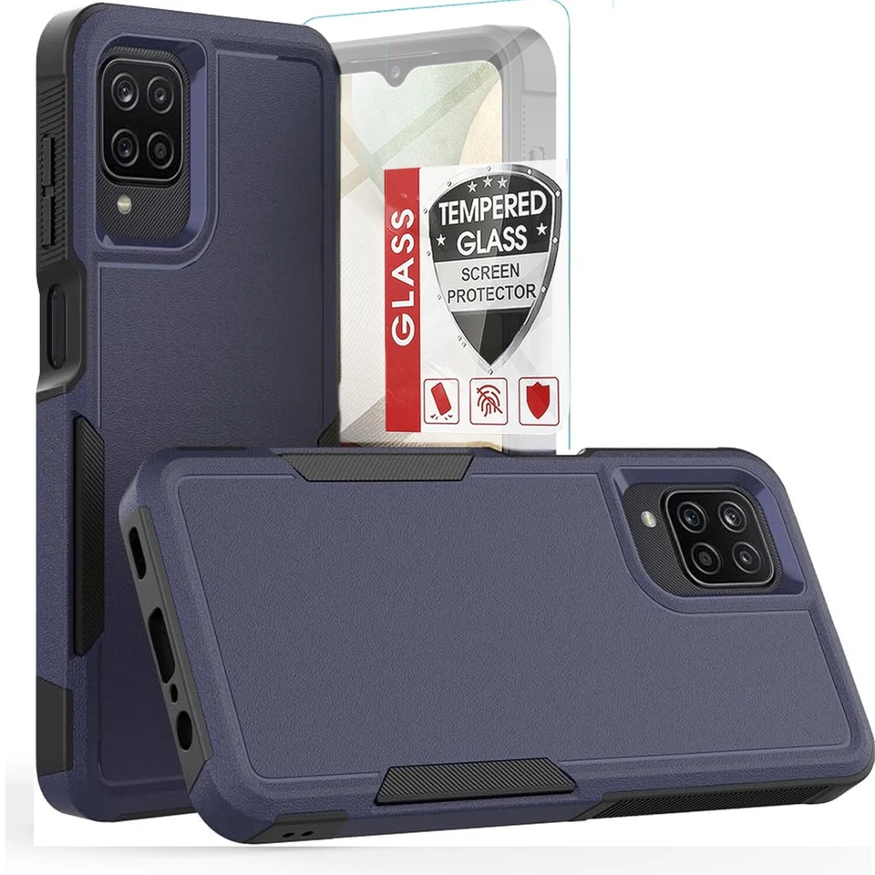 Capa telefone câmera à prova de choque + vidro temperado para Samsung Galaxy A42 5G - Imagem 4 de 4