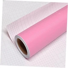  3D Carbon Fiber Film Twill Weave Vinyl Sheet Roll Wrap DIY Decals 12" X Pink