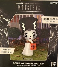 Universal Bride Of Frankenstein 3.5  Inflatable Halloween Monsters Yard Decor