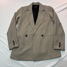 Rachel Zoe Oversized Blazer Jacket Plaid Wome...