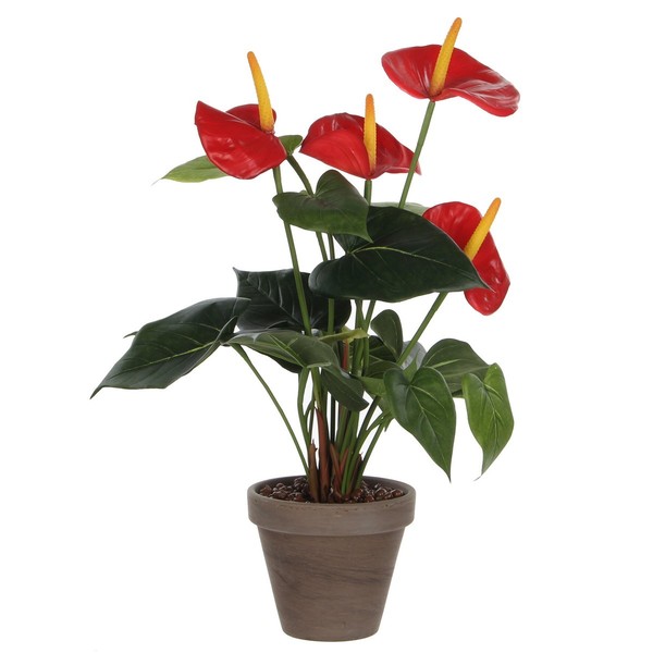 Mica Decorations Anthurium Kunstpflanze Im Blumentopf Stan Stan - H38 X Ø30 Cm --image