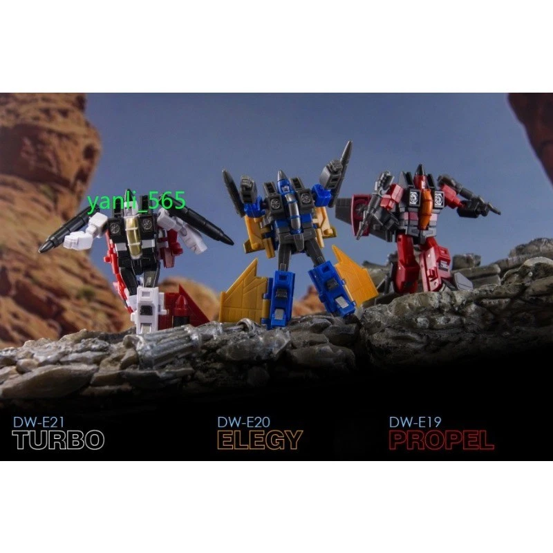 Dr.Wu DW-E21 DW-E20 DW-E19 TURBO ELEGY PROPEL Mini Transform Toys Action Figure - Image 2 of 4