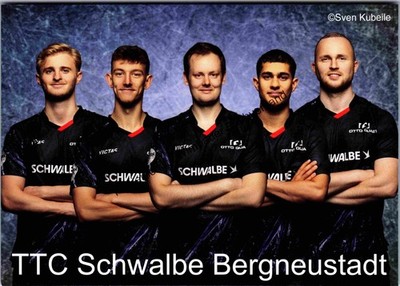 Postkarte Team TTC Schwalbe Bergneustadt TTC Schwalbe Bergneustadt :